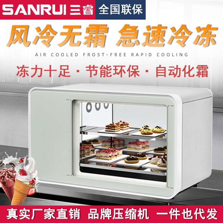 三睿柜台式硬质冰淇淋冰柜硬冰冷冻柜雪糕柜保鲜柜智能控温急冻
