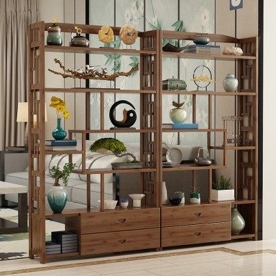 隔断置物架书架落地花架网红客厅实木办公室装饰柜墙餐厅屏风玄关,商业/办公家具,办公屏风/隔断,淘宝优惠券,粉丝福利购,淘宝优惠卷