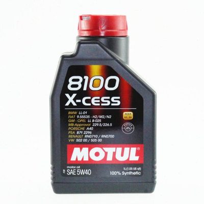 【包快递】MOTUL 8100 X-CESS 5W40 全合成机油 1L装(新包装)