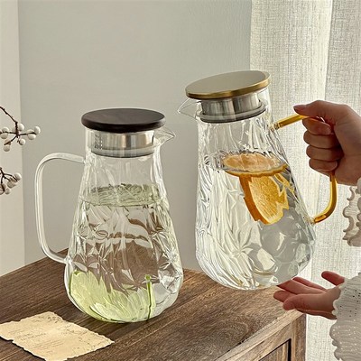 玻璃泡茶壶加厚高硼硅耐高温家用大D容量可加热烧水煮花茶果茶单