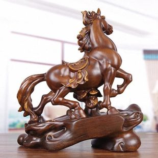 马摆件马到成功生肖马工艺品老板公室桌书房装饰品乔迁摆设彭泉