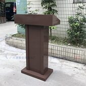 发言台不锈钢 接待台迎宾台酒店岗台物业演讲台台户外 咨询咨客