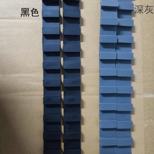 面胶条食品级方管mm配件适用硅胶面7沥水架扁管）m5m（横竖深灰色