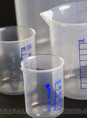 烧杯格AB烧杯mlP高0刻度P10印塑料质蓝色250制TL进口VI0材里芬/透