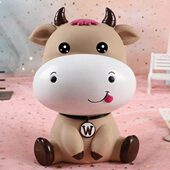 年年儿童创意储蓄罐新款 女储钱罐孩牛只进不出存钱罐男孩独特2021