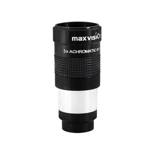 晶华大观Maxvision天文望远镜配件1.25英寸金属消色差3X倍增倍镜