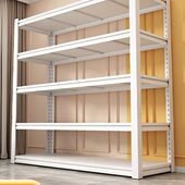 超市杂物家用货架置物架落地多层收纳架展示架快递阳台储藏间钢制