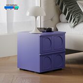 边柜简约柜式 MLI现代新款 意Z高级 子卧室床感床头柜小型 极简界限