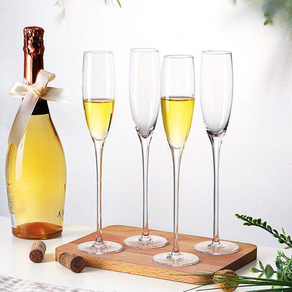 一对创意2个只杯起泡酒结婚高脚杯6水晶香槟杯玻璃礼盒红酒杯套装