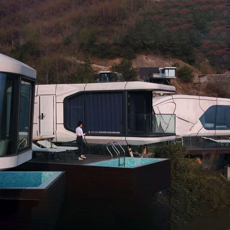 景区露营地穹型民宿 简约风吊装科技感房屋 网红太空舱生产厂家