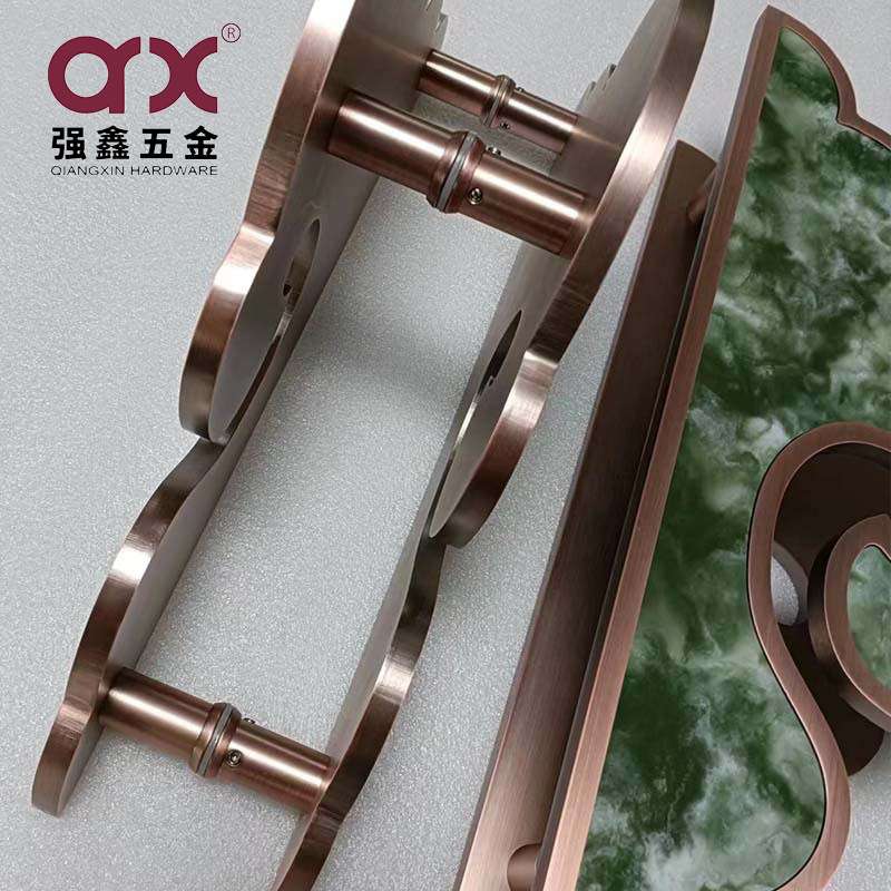 青红古黑色铜铝大拉手仿古复古全铜大门把手铝框推拉门做旧门把手