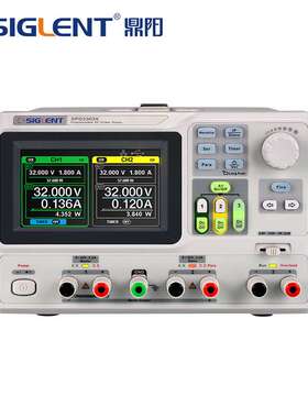 Siglent鼎阳SPD3303X三路高精度电源分辨率1mV、1mA 4.3英寸