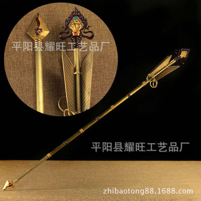 摩尼宝箭纯铜招财箭 旗幡幡箭法器供品