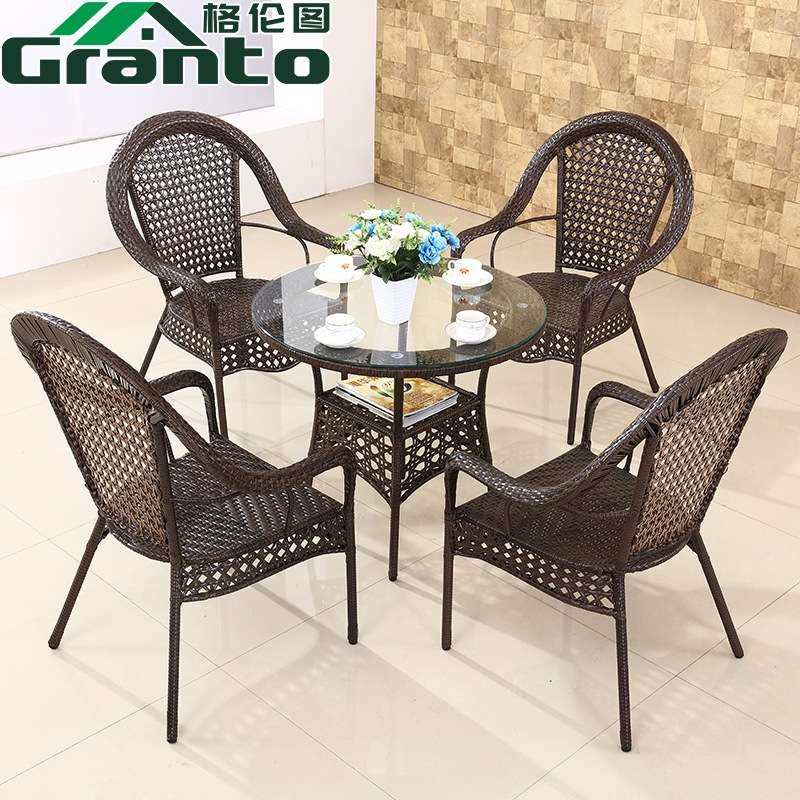 藤编茶几桌椅户外休闲藤椅三件套小圆桌钢化玻璃简约茶桌子组合,鲜花速递/花卉仿真/绿植园艺,割草机/草坪机,淘宝优惠券,粉丝福利购,淘宝优惠卷