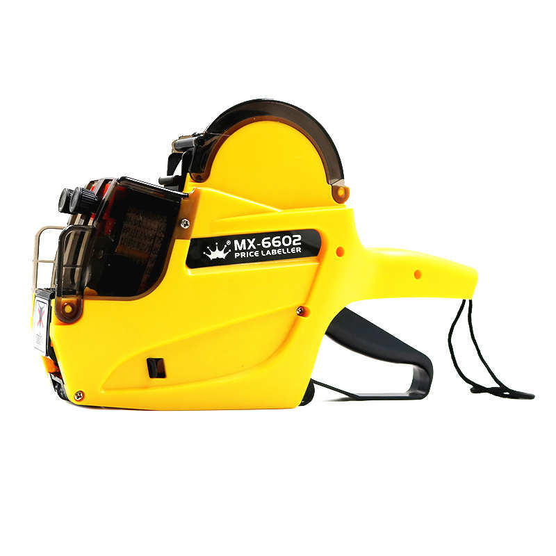 机6602码商品价格打日期打双排手动双行打印款加盖超W市价签标价