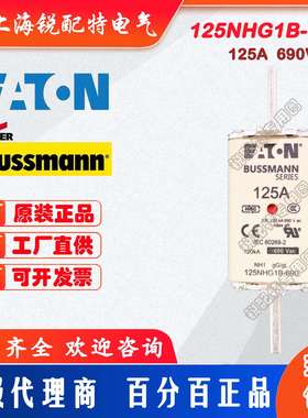 125NHG1B-690熔断器 690V 125A 巴斯曼BUSSMANN熔断器