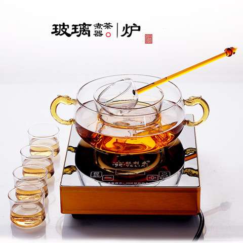 黑茶红茶玻璃茶碗煮茶器带过滤茶碗大号分茶器温茶干泡碗