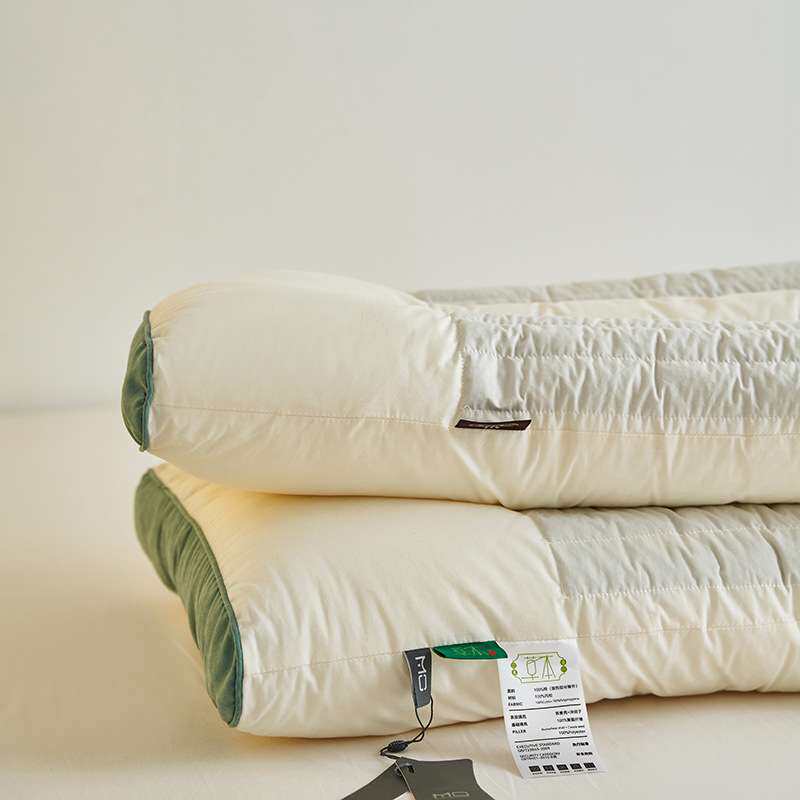 全棉决明子枕头荞麦壳护颈椎枕助睡眠草本低枕芯单双人一个装家用