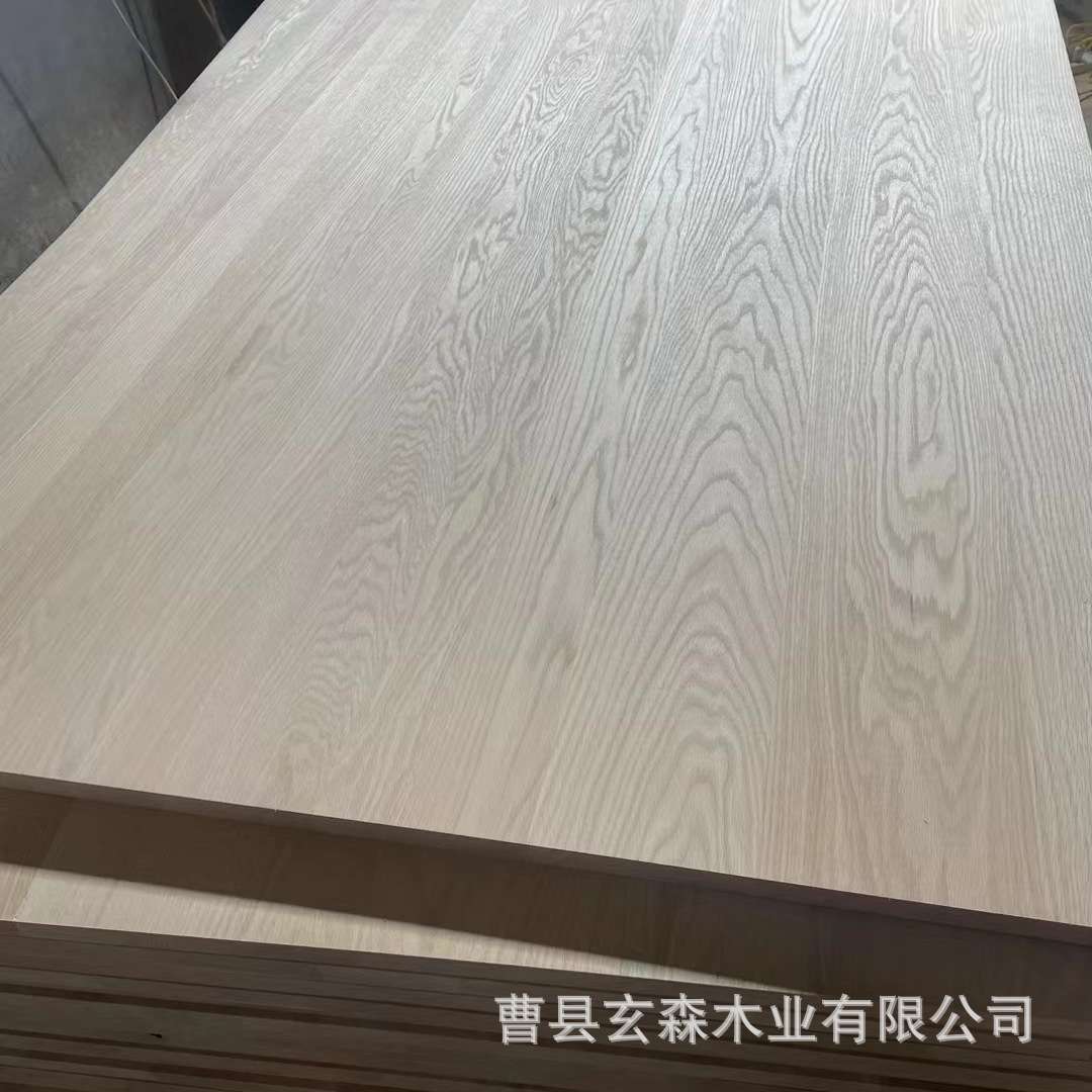 北美FAS橡木拼板红橡木直拼板烘干实木大板桌面家具地板橡木板