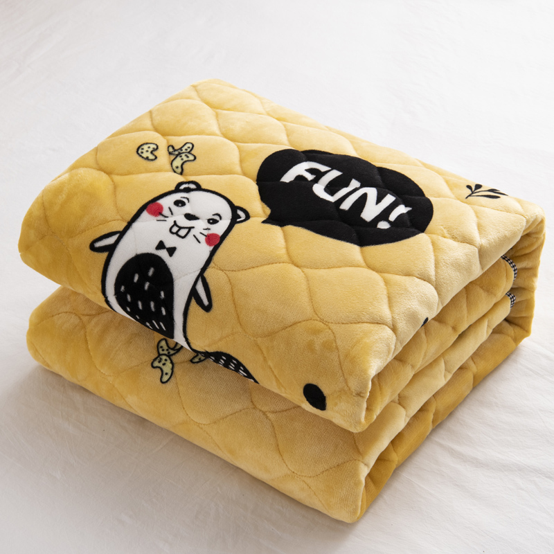 冬季珊瑚绒毛绒床单铺床毛毯冬天用垫床毯法兰绒加绒X毯子加厚保