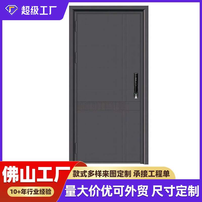 别墅大门双开门进户门铜门防爆铸铝门入户门防盗门精雕子母门加工