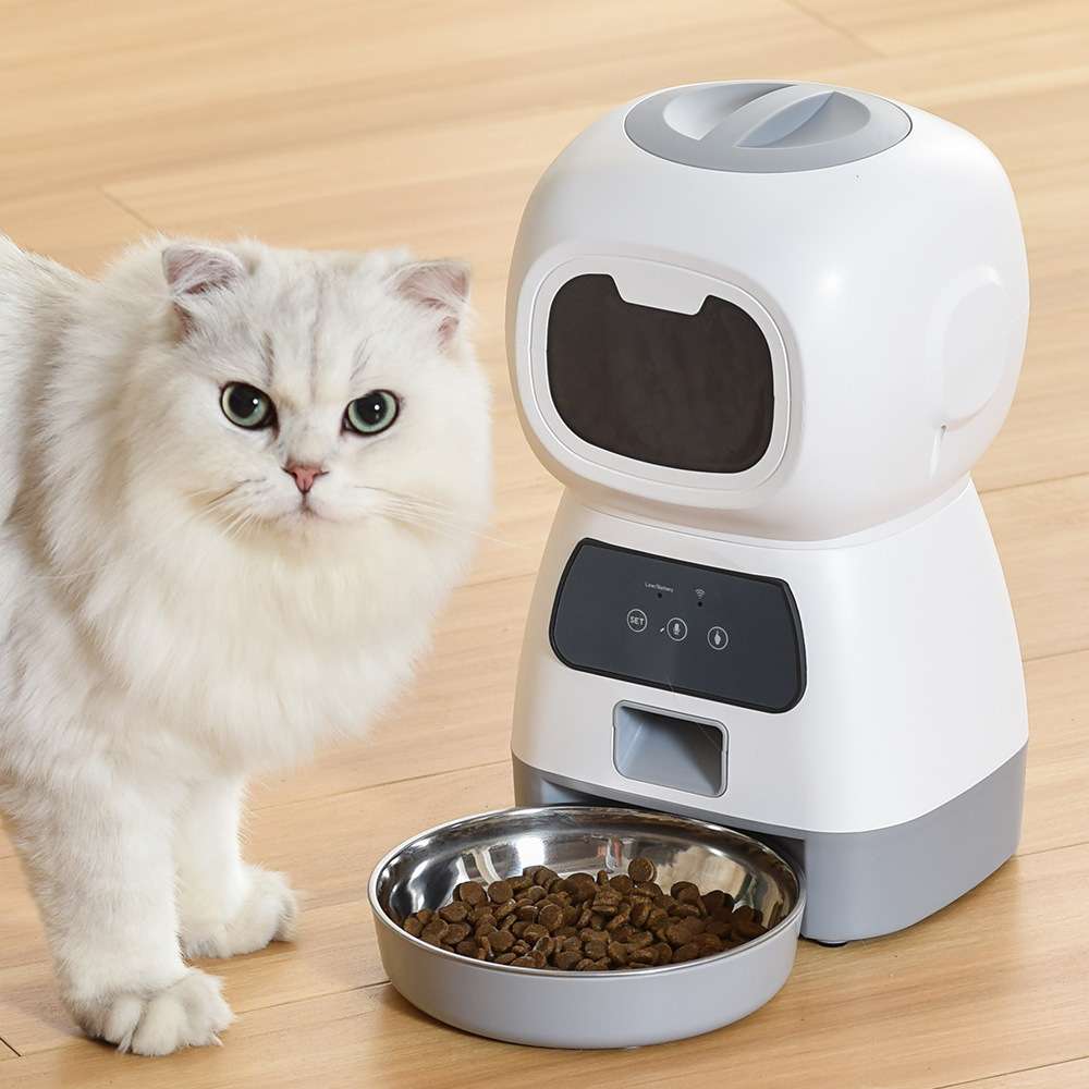 新款可视宠物3.5L精灵宠物喂食器 自动喂食器 无线APP定点喂食器