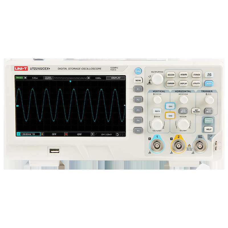 优利德UTD2102CEX+数字示波器100M双通道示波器200M带宽2202CEX+