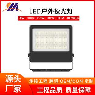 led投光灯户外广告牌射灯 400W大功率泛光灯 50W100w广场投射灯