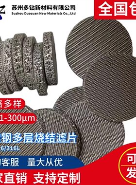 316L不锈钢多层烧结过滤网片滤芯