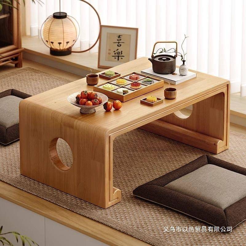 实木榻榻米茶几飘窗桌炕桌阳台小桌子简约榻榻米茶桌国学桌古琴桌