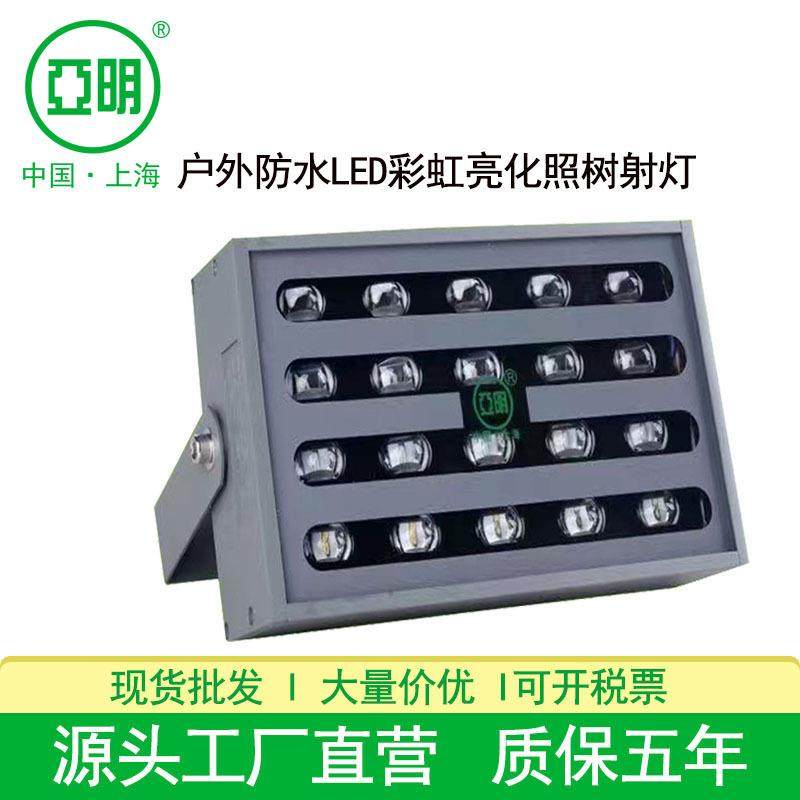 七彩彩虹投光灯户外彩色光照树灯公园景观庭院园林亮化LED投光灯