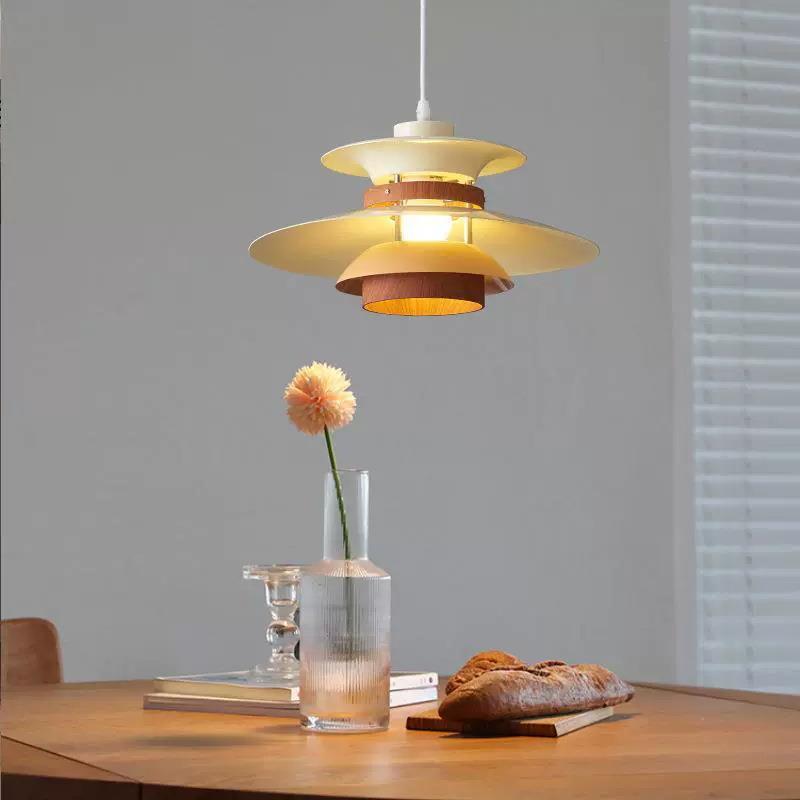 中古风ph5餐厅吊灯北欧奶油咖啡餐厅甜品店吧台民宿经典飞碟灯具