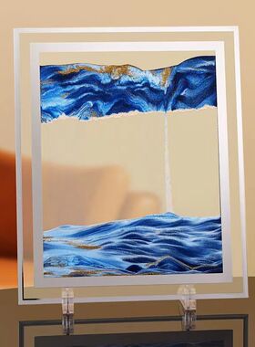 创意解压艺术感沙漏流沙画摆件客厅办公室桌面家居W装饰品生日礼