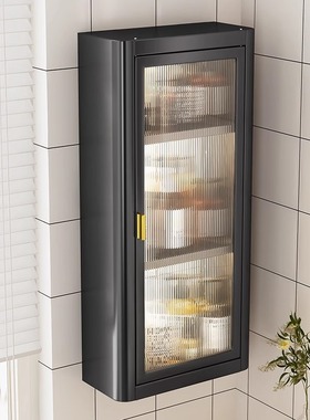 小户型洗漱台转角k置物柜壁挂式一体浴室收纳层架侧化妆室防水免