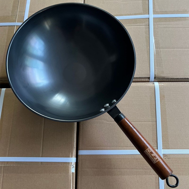 镇店之宝老铁锅零涂层持久防锈不易粘锅爆炒锅省油U不挑灶具炒菜
