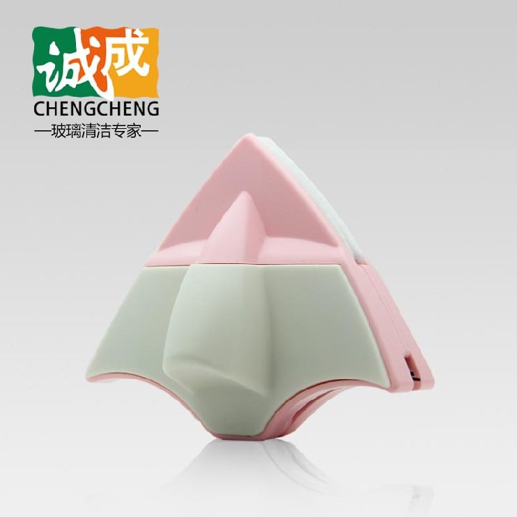 6 玻璃清洁器单里-擦包邮层MM诚成三角形牌双面3擦窗器玻璃擦 得