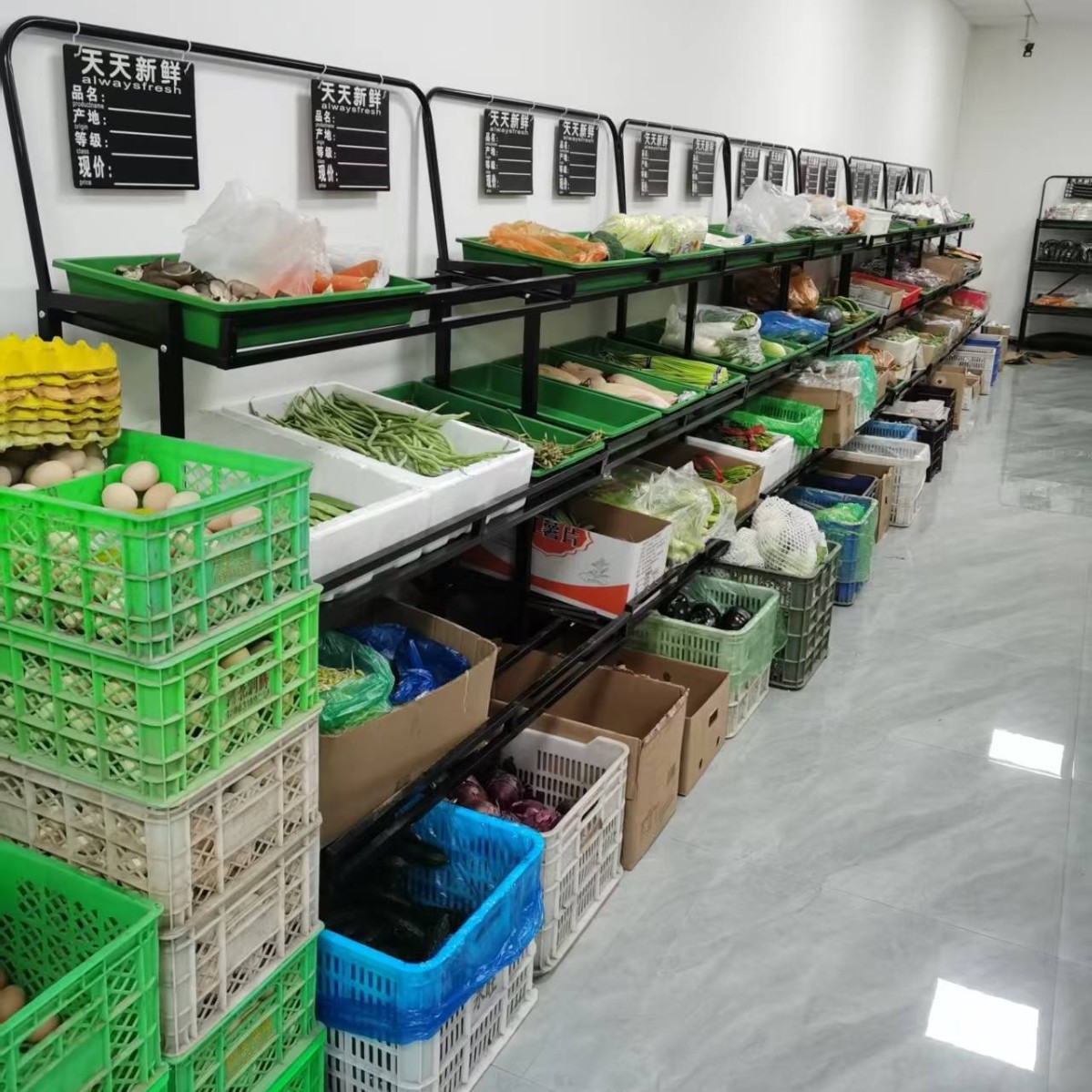 超市水果蔬菜货架展示架多功能水果店便利店架子超市果蔬架置物架