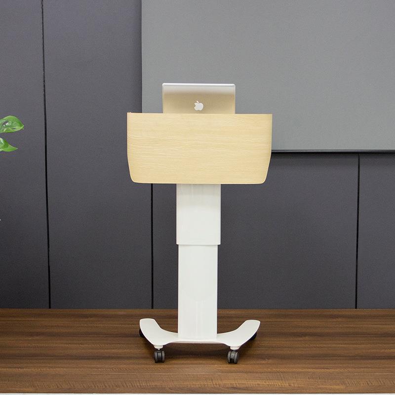 实木演讲台教室迎宾讲台发言接待桌会议室咨客移动讲话升降主持台