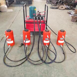 程煤电动板换夹紧器一拖四 板式换热器清理工具 液压加紧器