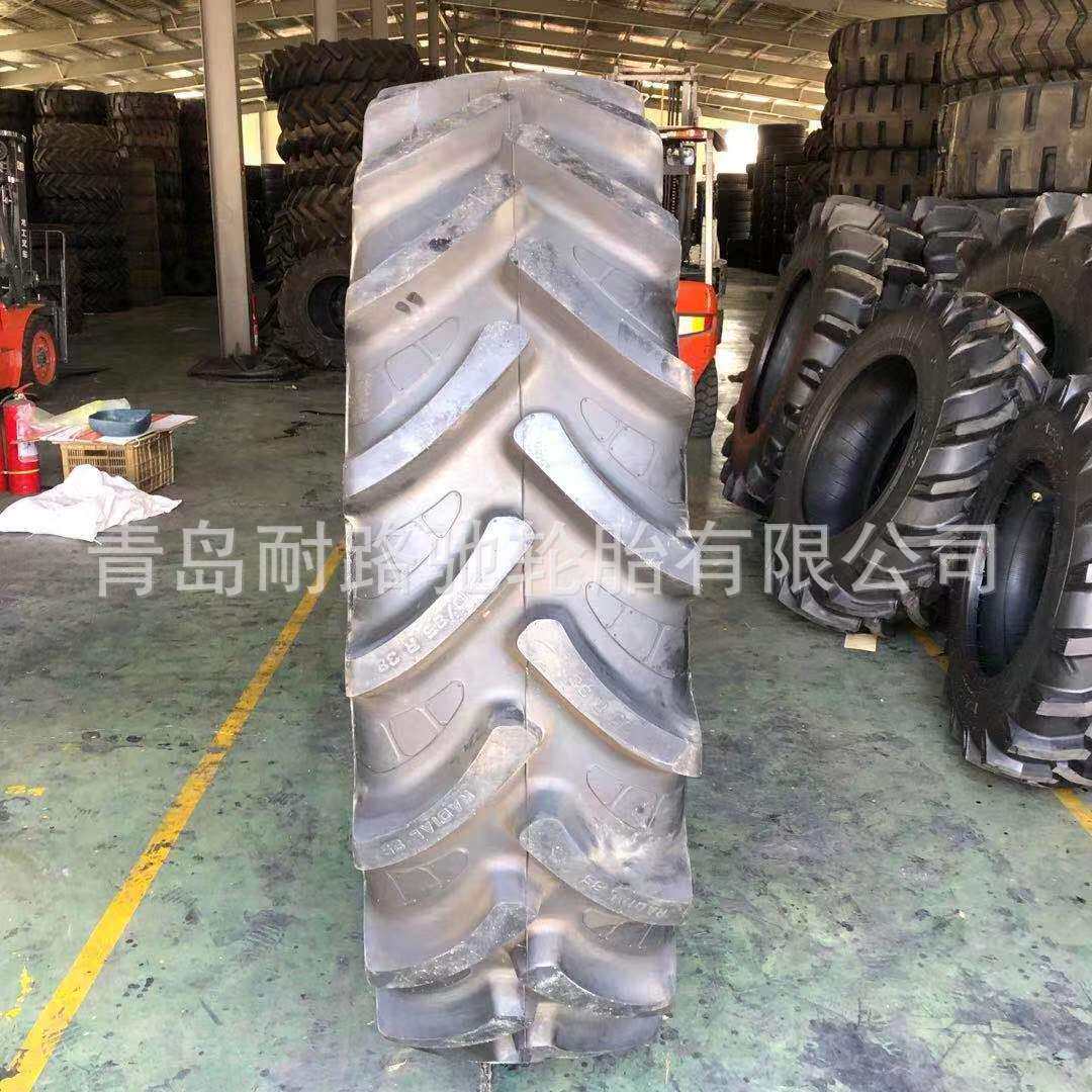 工业拖拉机轮胎420/85R28 人字花纹520/85R38 真空子午线轮胎