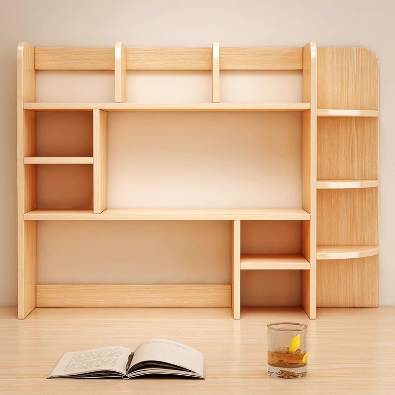 桌面书架简易多层办公室桌上收纳置物架子学生宿舍加高储物小架子