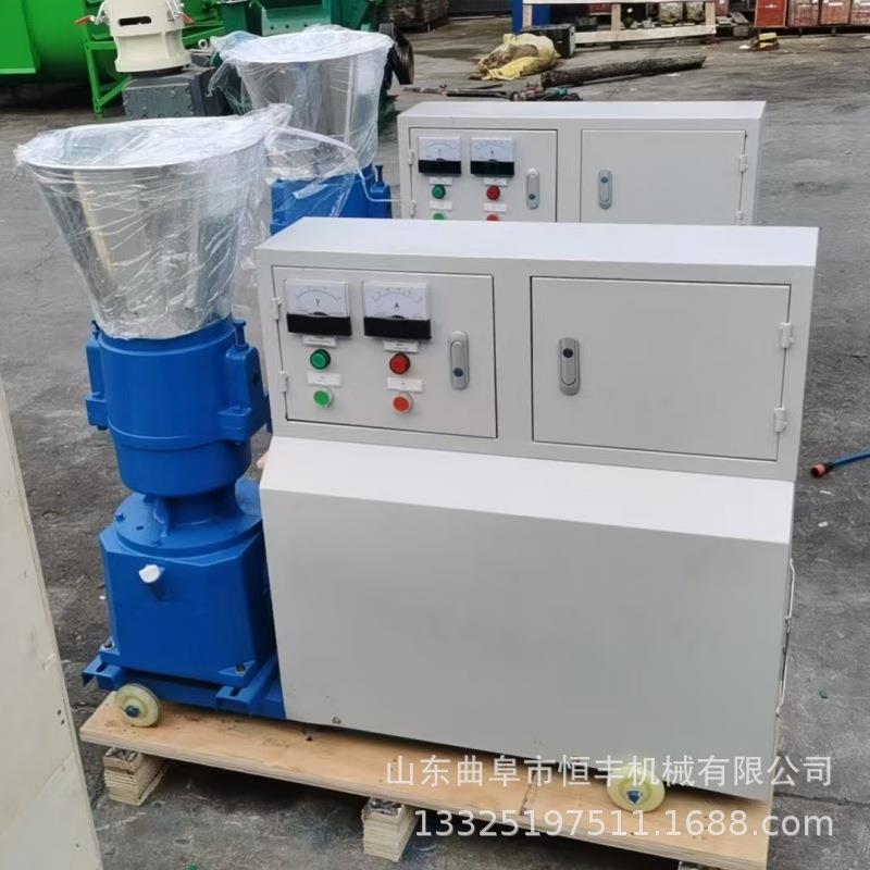 谷物秸秆饲料造粒机时产300公斤鸡鸭饲料制粒机制作猪饲料机