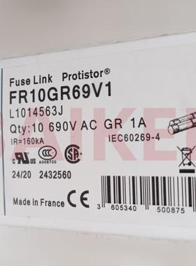 熔断器MERSEN FR10GR69V1 L1014563J 690VAC GR 1A 160KA 10X38
