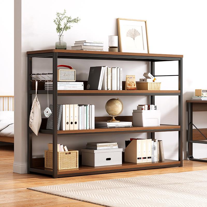 置物架落地多层储物架铁艺多功能简易书架办公室桌边靠墙收纳架