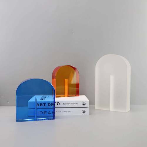 现代简约创意水晶拱门摆件样板房家居书房茶几客厅书房装饰品摆件