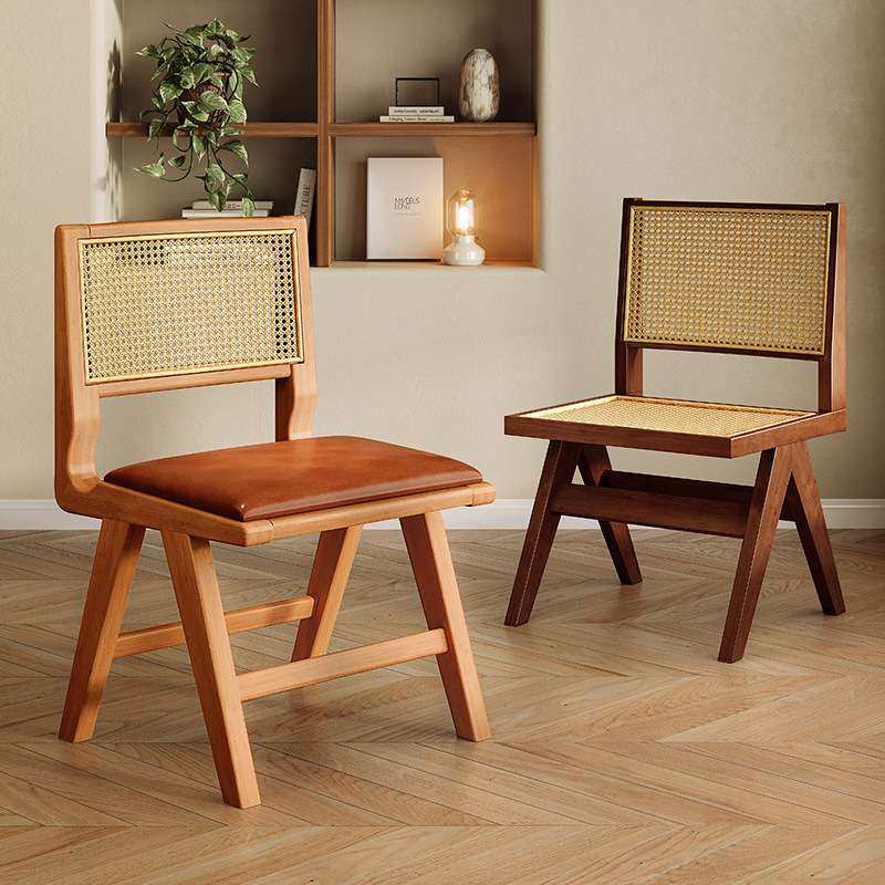 实木藤编餐椅中古诧寂风阳台茶椅咖啡店靠背椅设计师无扶手藤椅,电子元器件市场,其它元器件,淘宝优惠券,粉丝福利购,淘宝优惠卷