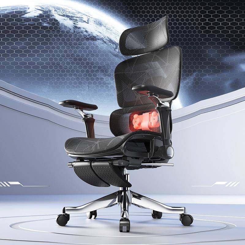 人体工学椅按摩护腰加热电脑椅家用舒适久坐办公椅支撑坐姿电竞椅