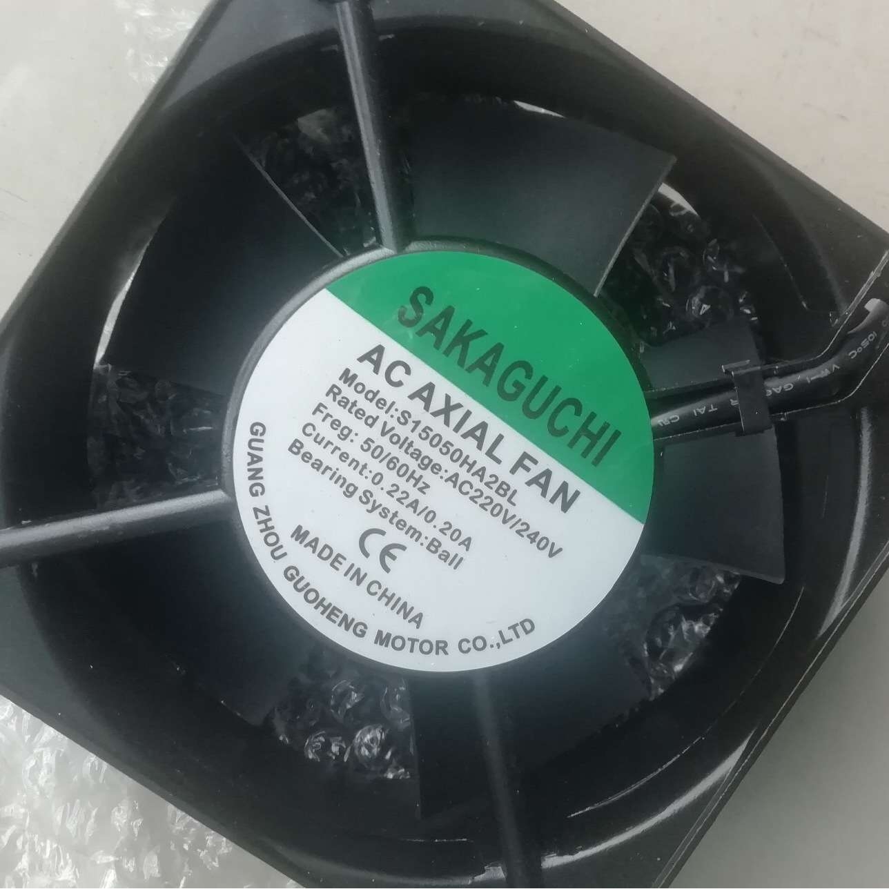 SAKAGUCHI S15050HA2BL AC 220V/240V 0.22/0.20A 15厘米散热风机