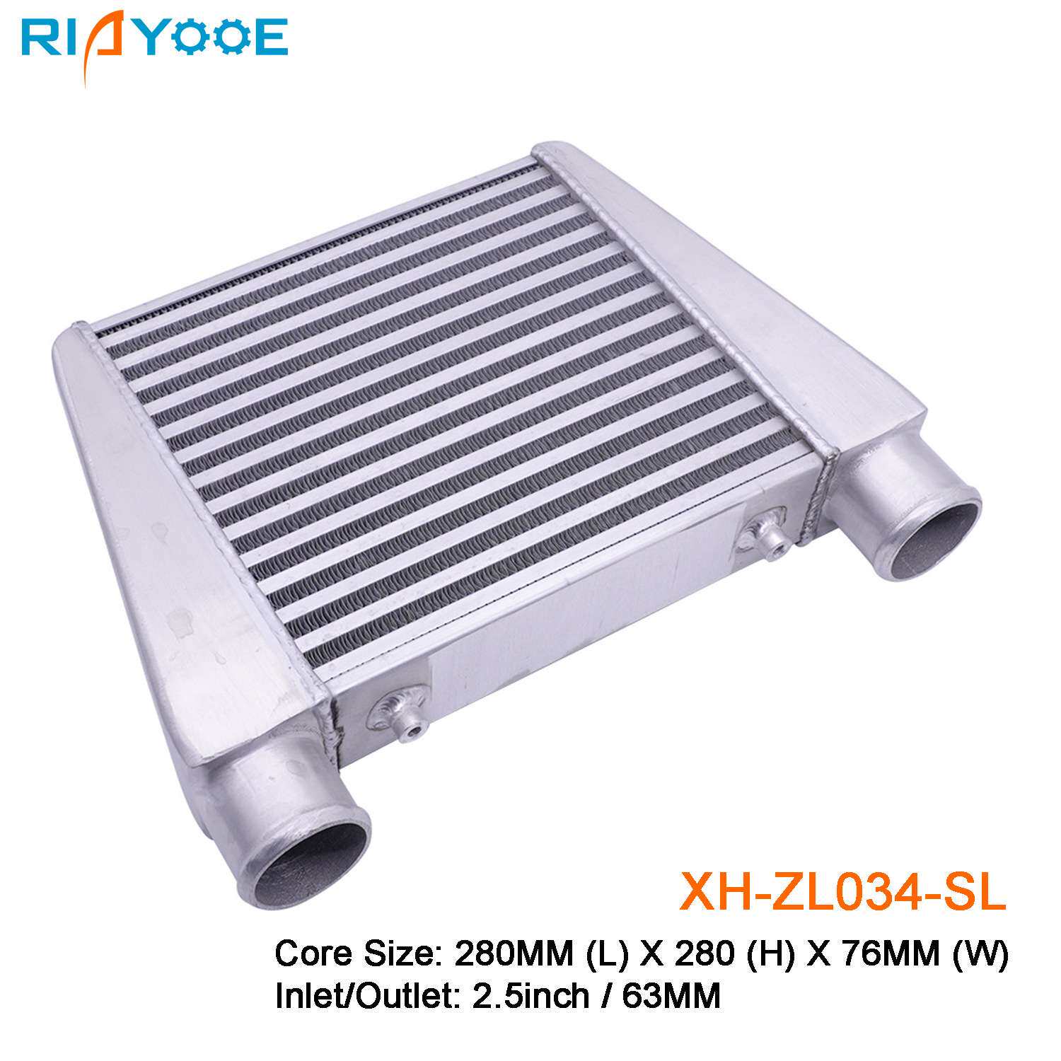 汽车中冷器通用280x280x76mm-65MM进气涡轮散热器改装铝制管式