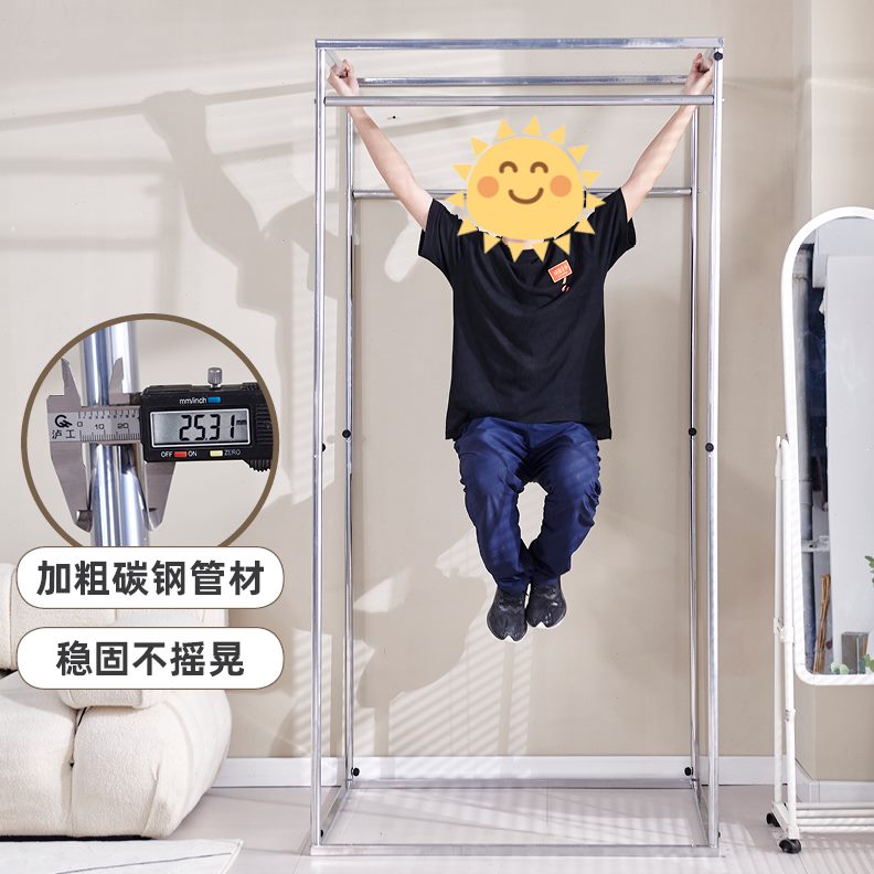 试衣间半圆大间换服装店落地轨道更衣室方形衣商场试衣间门帘简易